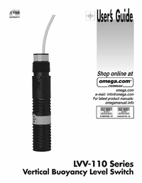 Thumbnail of document Manual - LVV-111 Vertical Buoyancy Level Switch Sensors